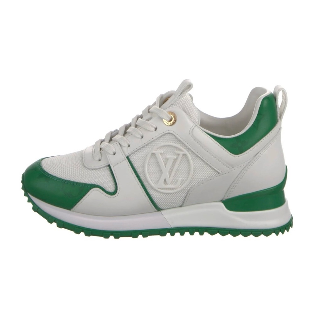 Louis Vuitton- Calfskin Monogram Run Away Sneakers